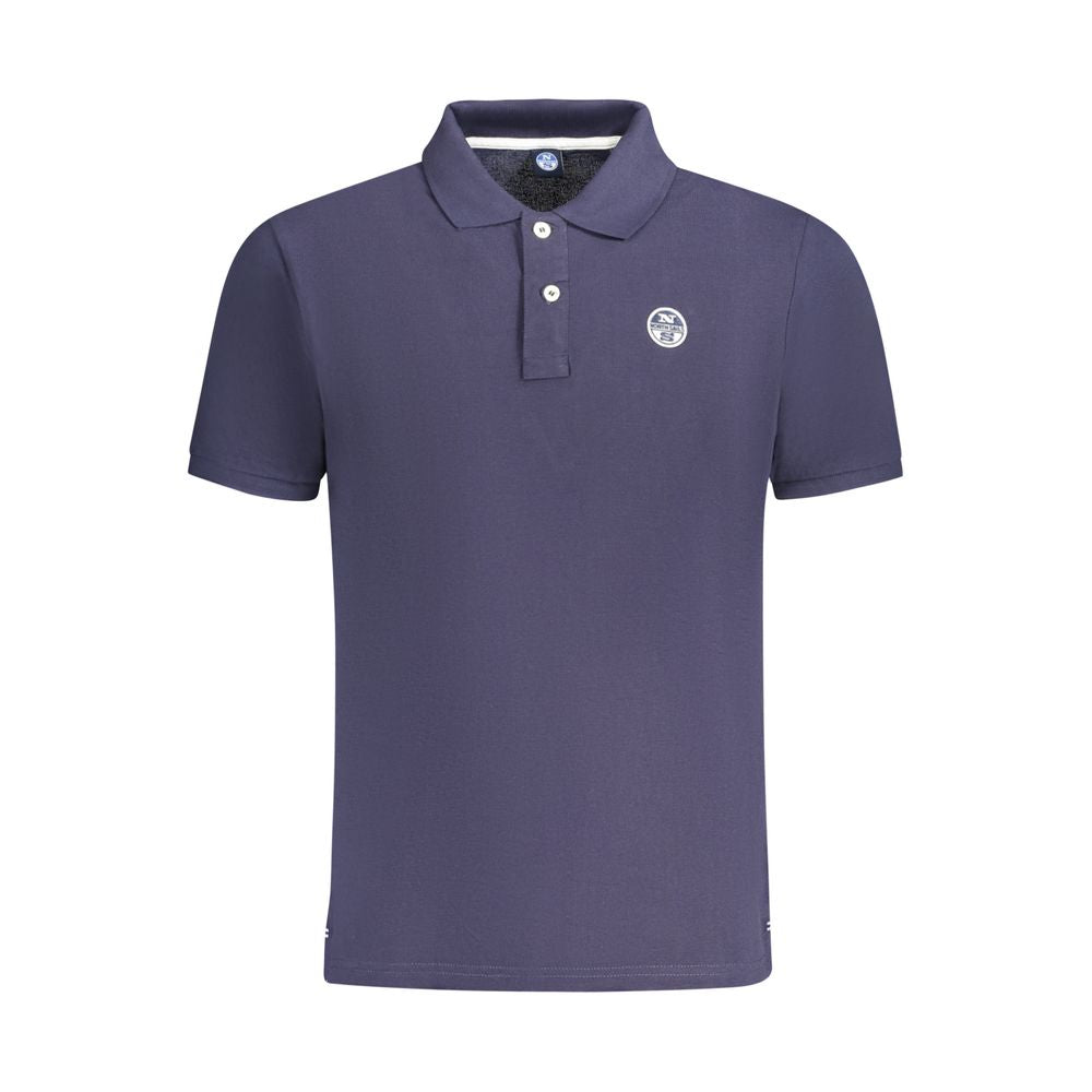 Polo Shirt by North Sails for men in cotton blue showcases a enviable silhouette, featuring a refined and short-sleeve for a enviable finish.