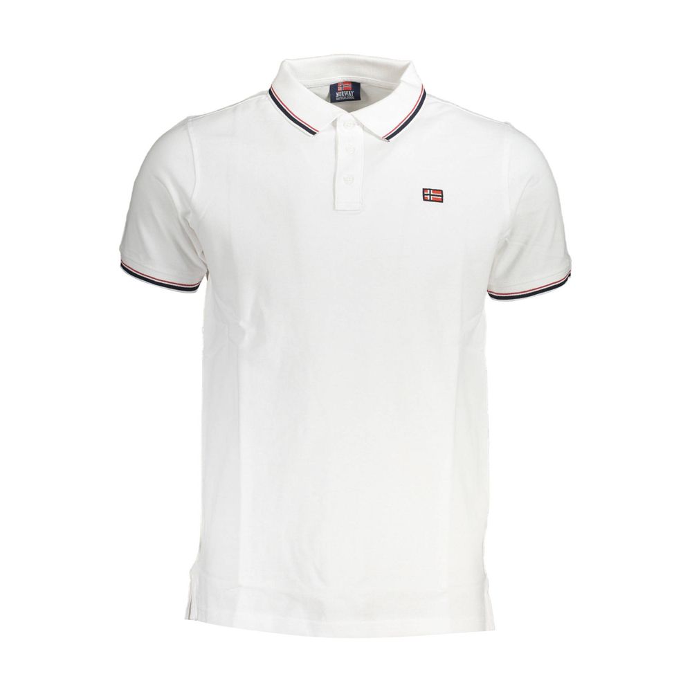 This Polo Shirt by Norway 1963 for men in cotton white presents a flawless silhouette, showcasing flawless short-sleeve detailing and a refined for a truly flawless aesthetic.