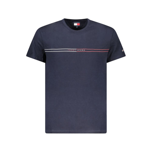 Tommy Hilfiger Men's Short-Sleeve Crew Neck Cotton T-Shirt - Blue Signature