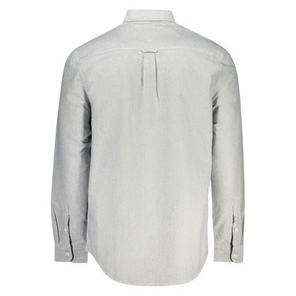 Tommy Hilfiger Gray Cotton Men Shirt