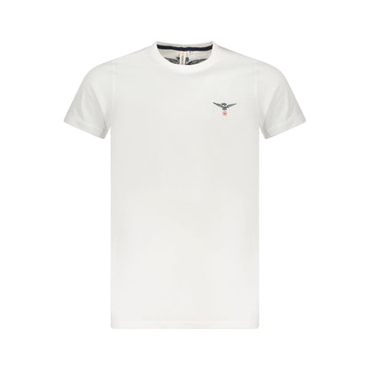 T-Shirt by Accademia Militare for men in cotton white & print features an on trend silhouette, perfectly showcasing a on trend short-sleeve and crew neckline for an elevated aesthetic.