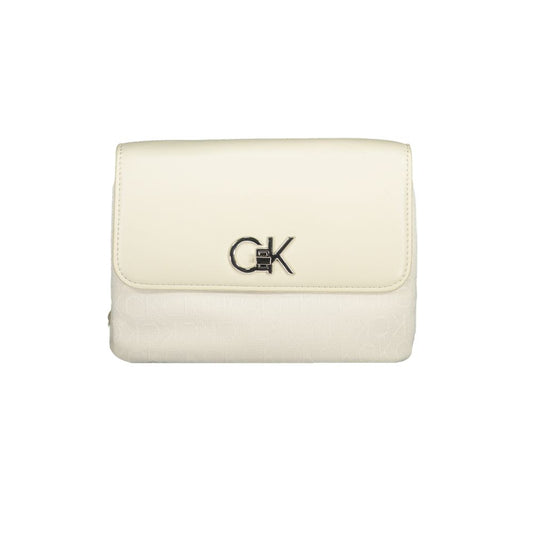 Calvin Klein Beige Polyester Convertible Handbag
