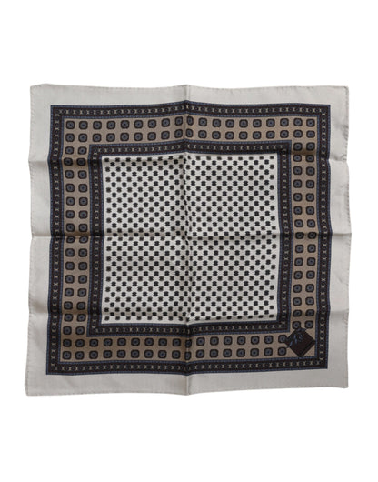 Dolce & Gabbana Multicolor Patterned Square Men Foulard Scarf