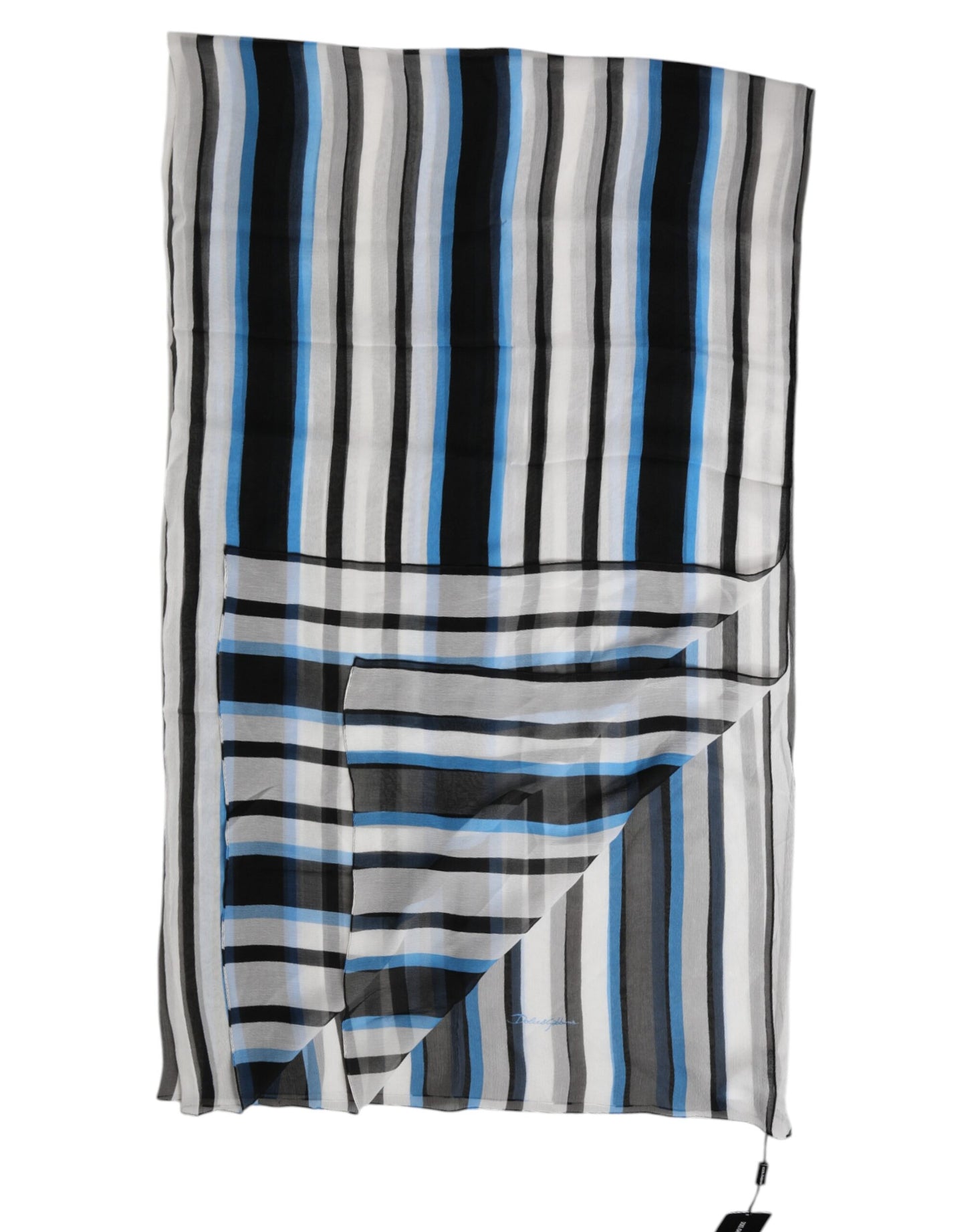 Dolce & Gabbana Multicolor Striped Neck Warmer Wrap Scarf