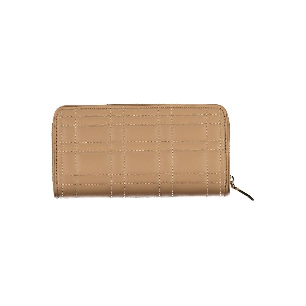 Calvin Klein Beige Polyester Leather Effect Wallet