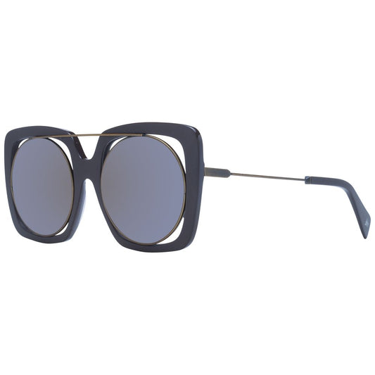 Yohji Yamamoto Brown Unisex Sunglasses