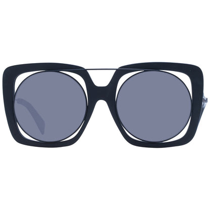 Yohji Yamamoto Black Unisex Sunglasses