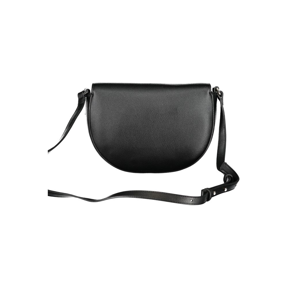 Calvin Klein Black Small Faux Leather Crossbody Handbag