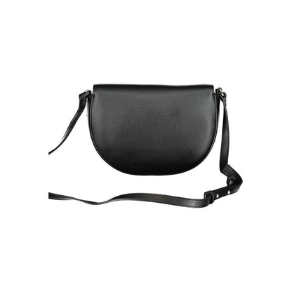 Calvin Klein Black Small Faux Leather Crossbody Handbag