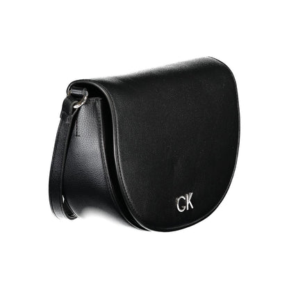 Calvin Klein Black Small Faux Leather Crossbody Handbag