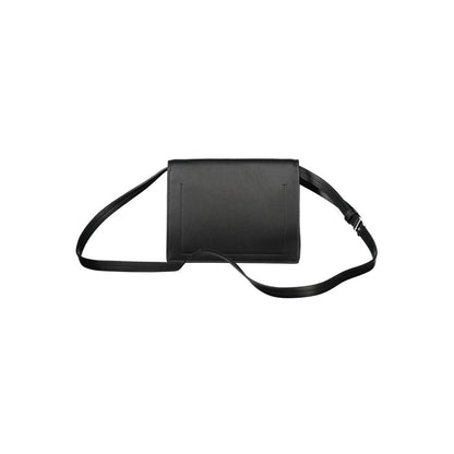 Calvin Klein Black Faux Leather Crossbody Handbag