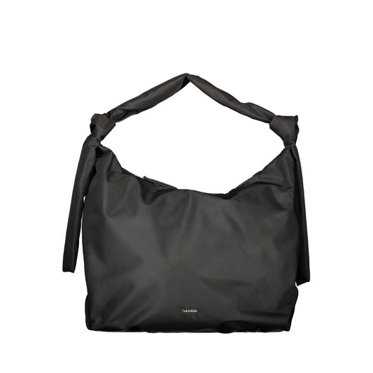 Calvin Klein Black Polyester Hobo Handbag