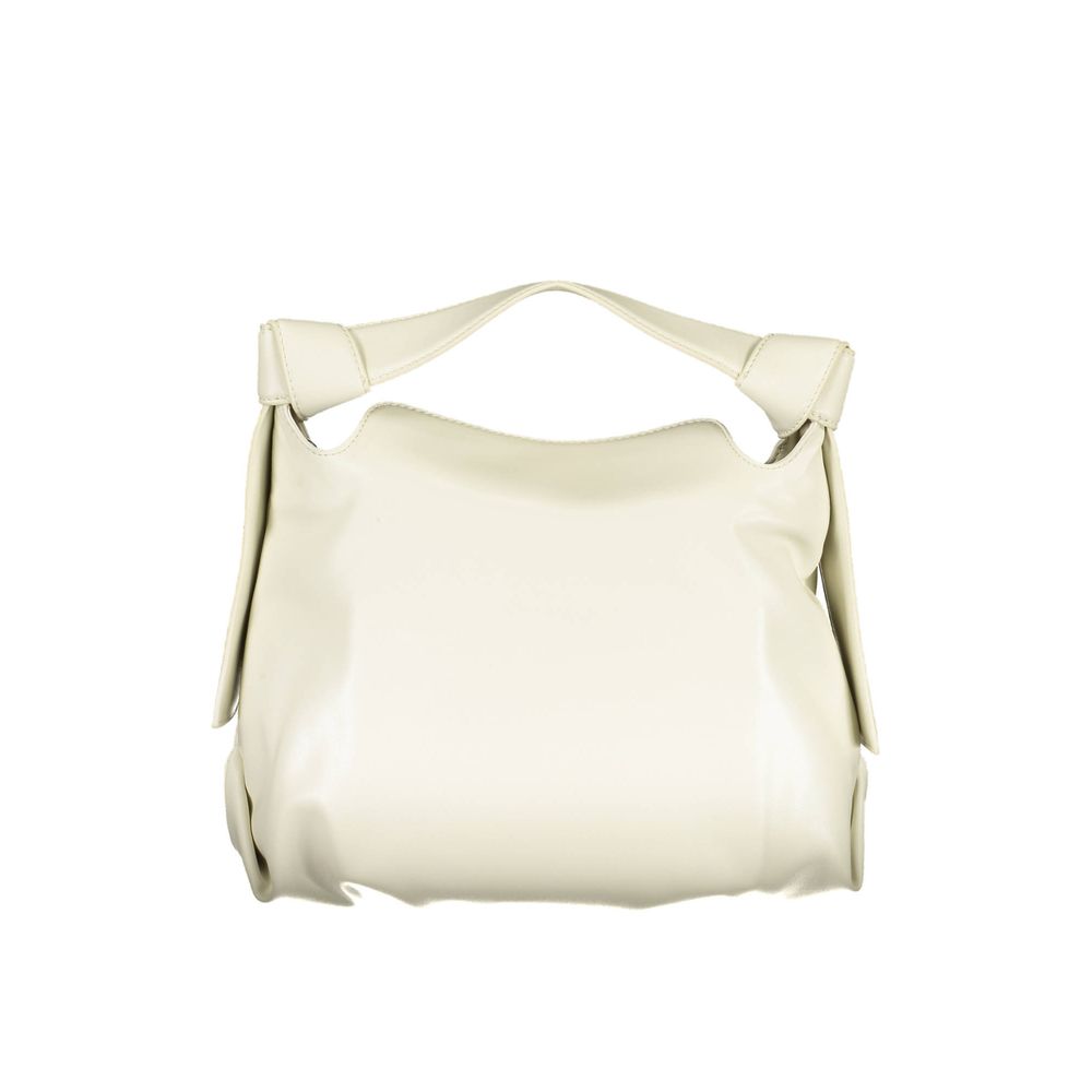 Calvin Klein Beige Polyester Leather Effect Handbag