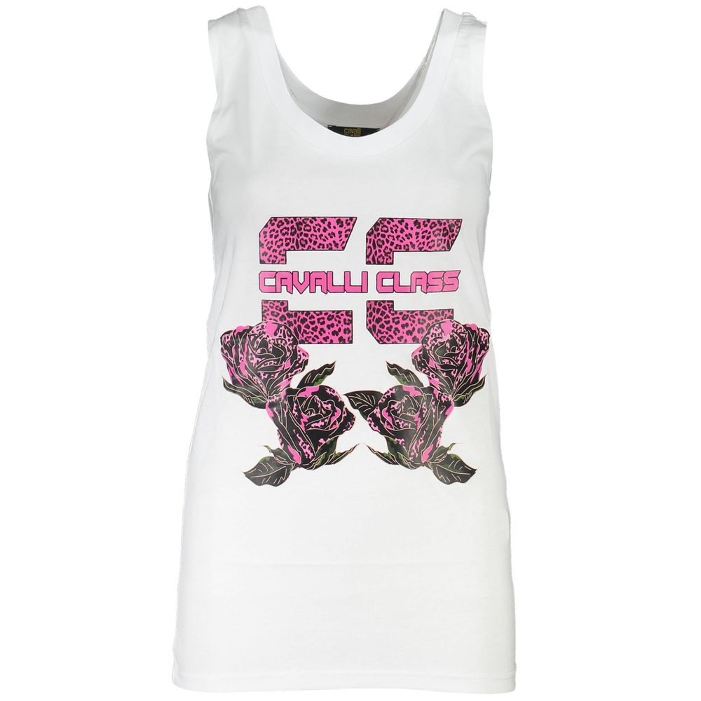 Sweatshirt by Cavalli Class for women in cotton polyester black, white & print presents a smart casual silhouette, featuring a smart casual and for a sophisticated look.