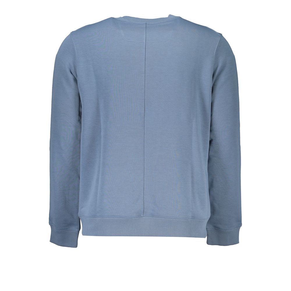 Sweatshirt by Calvin Klein for men in polyester blue & print features an magnificent silhouette, showcasing a sophisticated and detail for a truly magnificent finish.