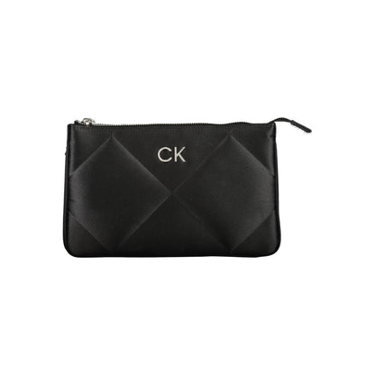 Calvin Klein Black Diamond Quilted Polyester Shoulder Handbag