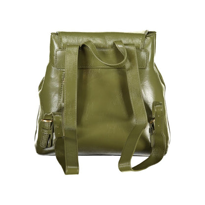 Mario Valentino Green Faux Leather Backpack