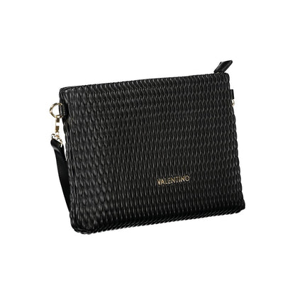 Handbag by Mario Valentino for women in polyethylene black features a signature silhouette, showcasing a secure zipper and signature internal-pockets with versatile shoulder-strap & adjustable-strap for a sophisticated look.