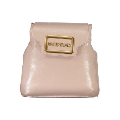 Mario Valentino Pink Faux Leather Backpack