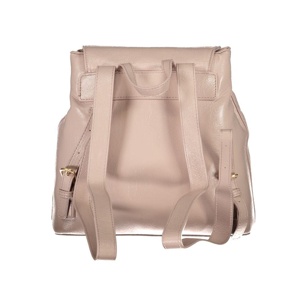 Mario Valentino Pink Faux Leather Backpack