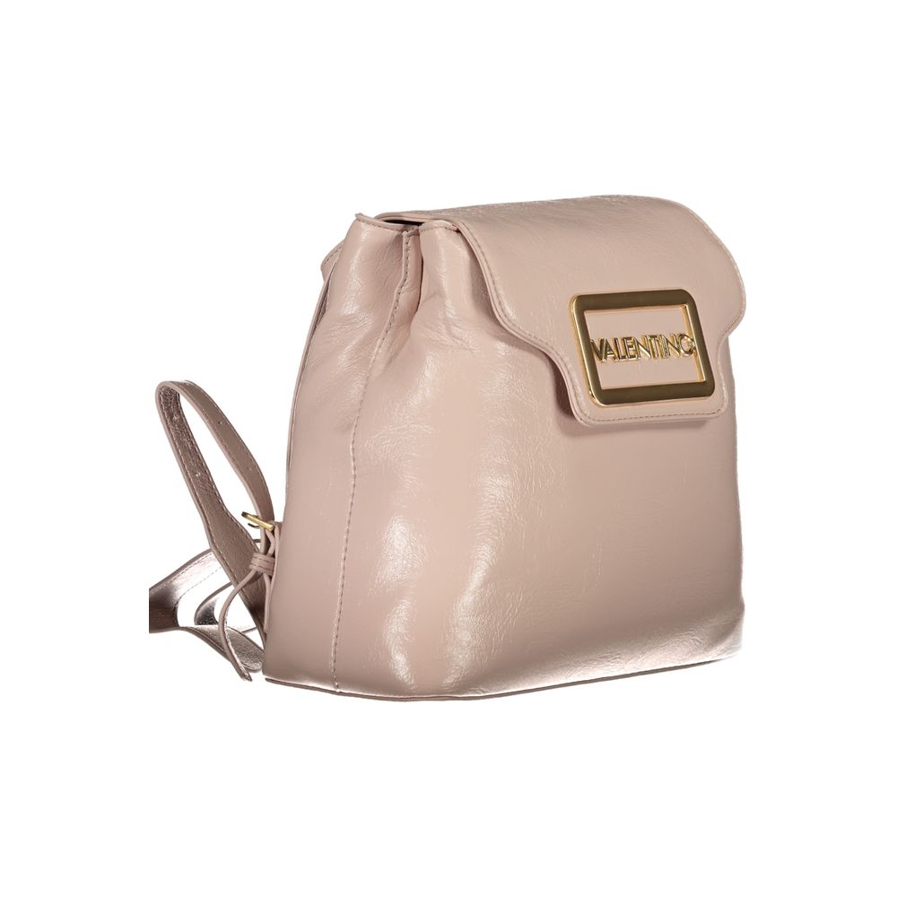 Mario Valentino Pink Faux Leather Backpack