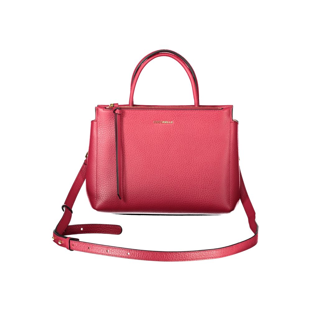 Coccinelle Red Leather Arlettis Satchel Handbag