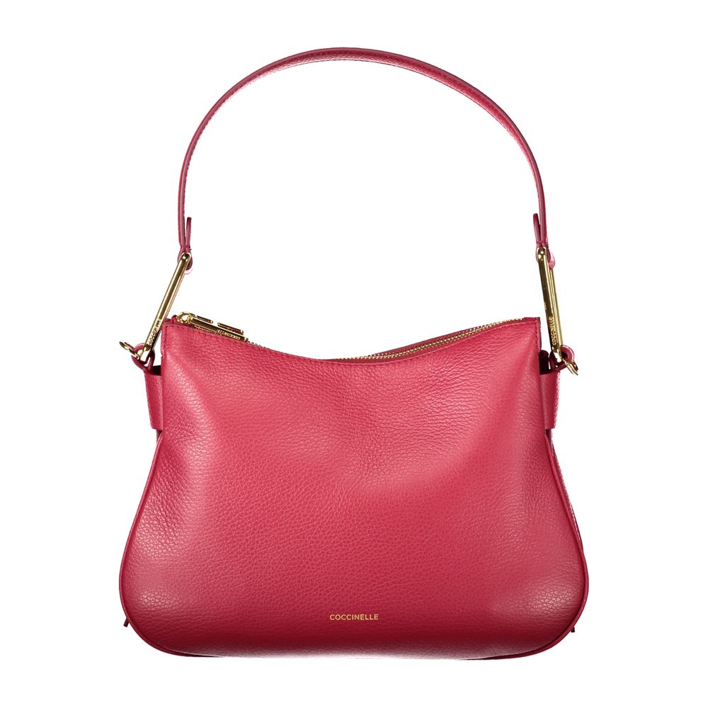 Coccinelle Red Leather Magie Soft Shoulder Handbag
