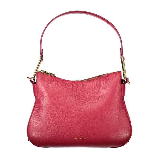 Coccinelle Red Leather Magie Soft Shoulder Handbag