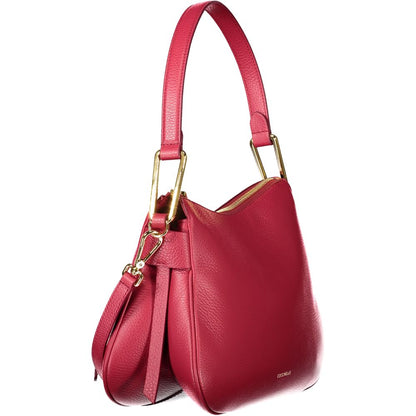 Coccinelle Red Leather Magie Soft Shoulder Handbag
