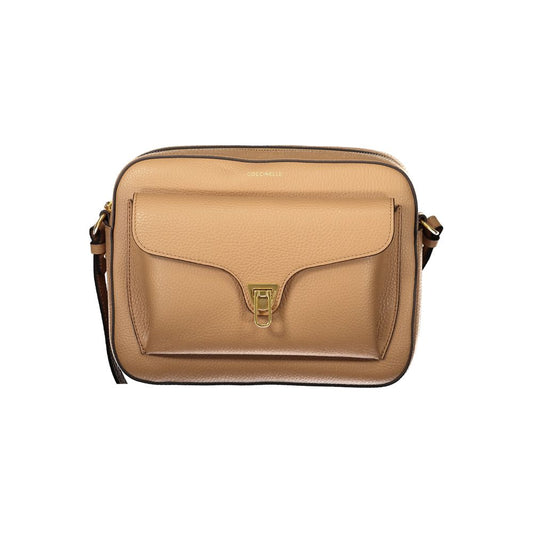 Coccinelle Brown Leather Beat Soft Crossbody Handbag