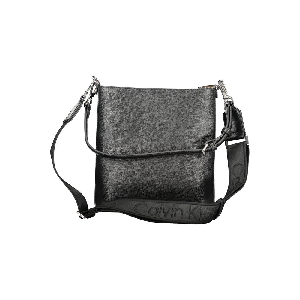 Calvin Klein Black Polyester Convertible Handbag