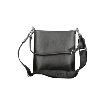 Calvin Klein Black Polyester Convertible Handbag