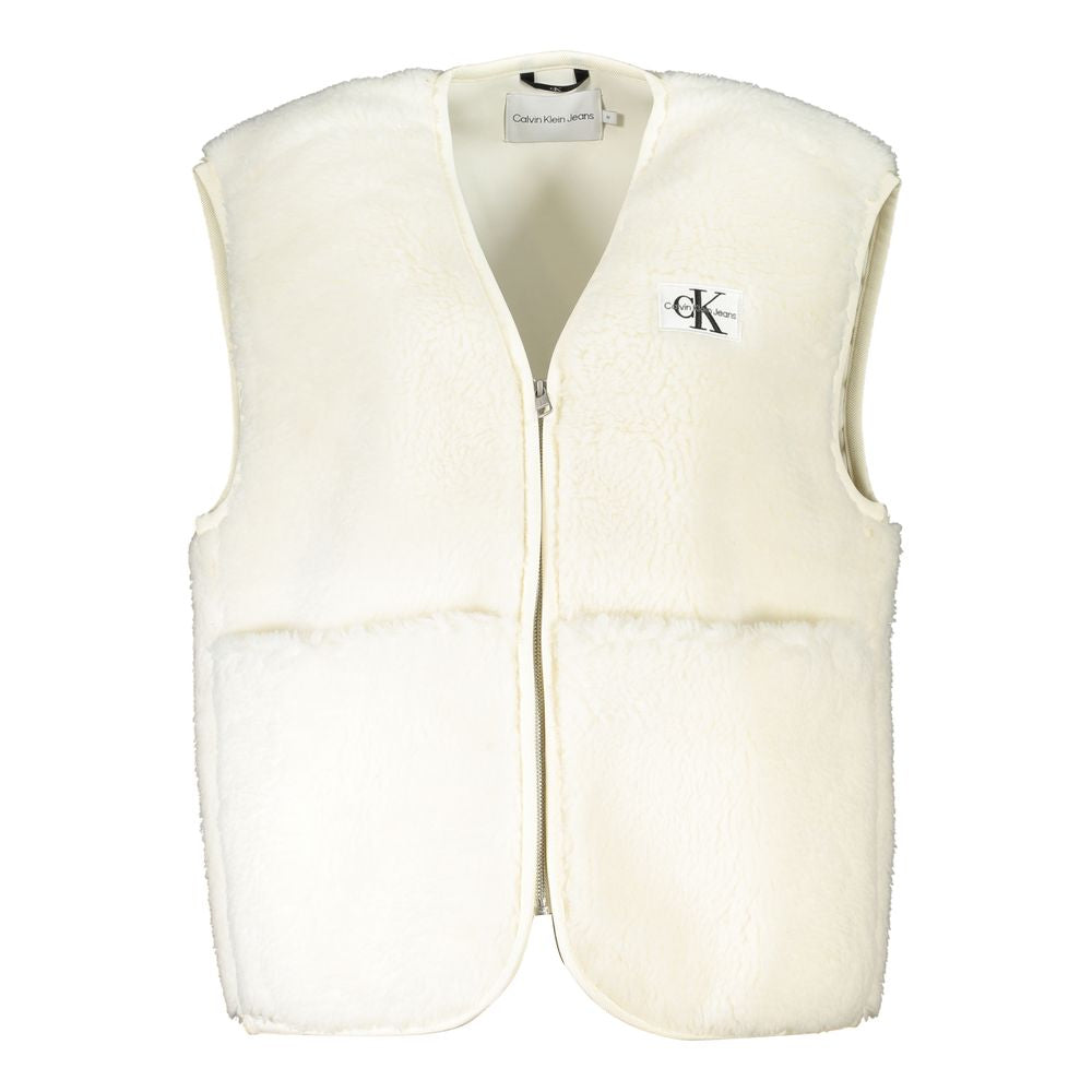 Calvin Klein White Polyester Women's Coat