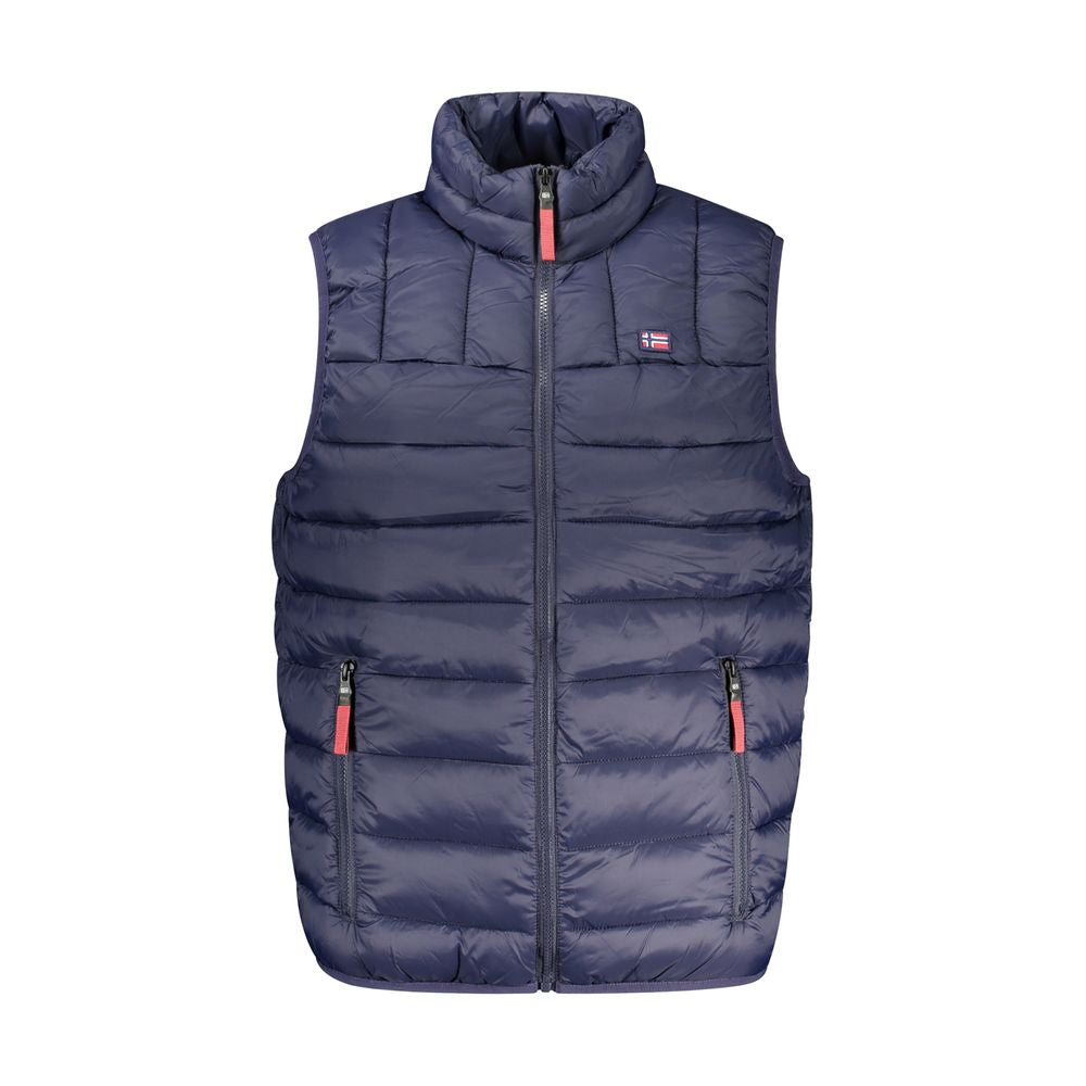Vest by Norway 1963 for men in polyamide blue & signature features a stylish silhouette, showcasing distinct pockets and a refined for a truly stylish finish.