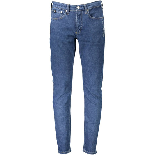 Calvin Klein Blue Cotton Jeans & Pant