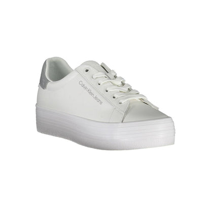 Calvin Klein White Polyester Sneaker