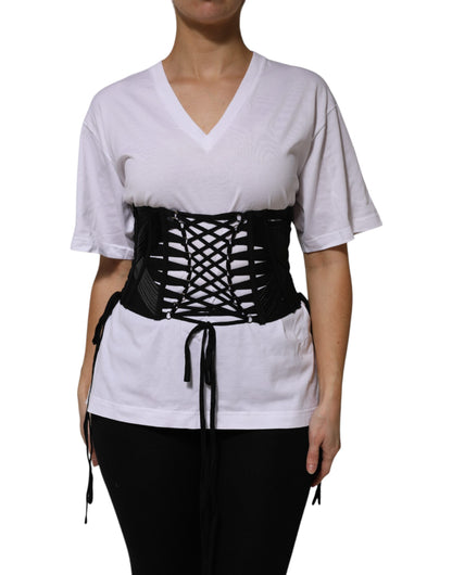 Dolce & Gabbana Cotton Polyester & Acetate Belt - Black