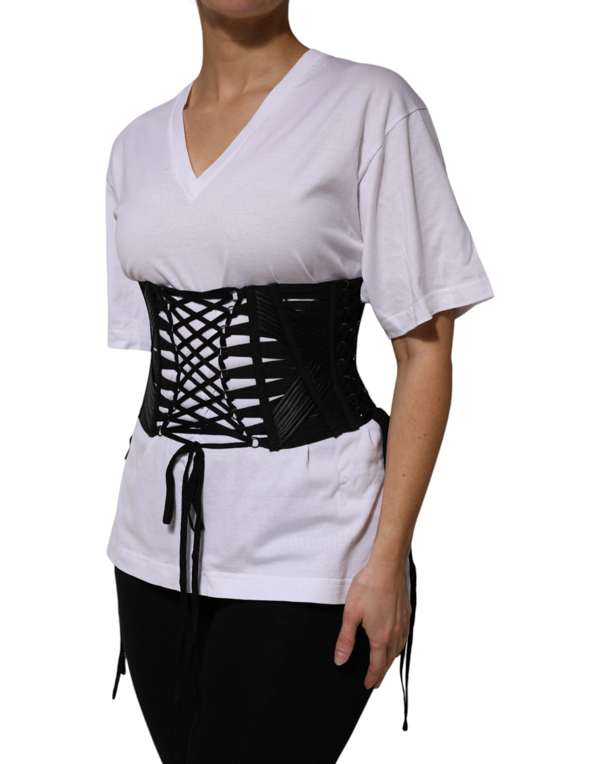 Dolce & Gabbana Cotton Polyester & Acetate Belt - Black