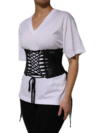 Dolce & Gabbana Cotton Polyester & Acetate Belt - Black