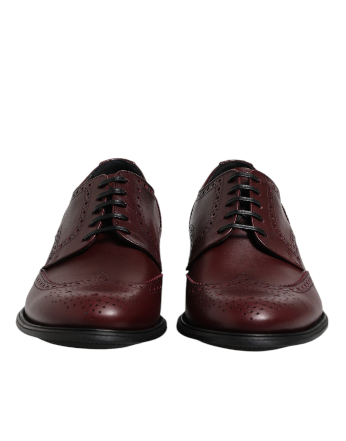 Dolce & Gabbana Men's Leather Derby Lace-Up Shoes - Brown