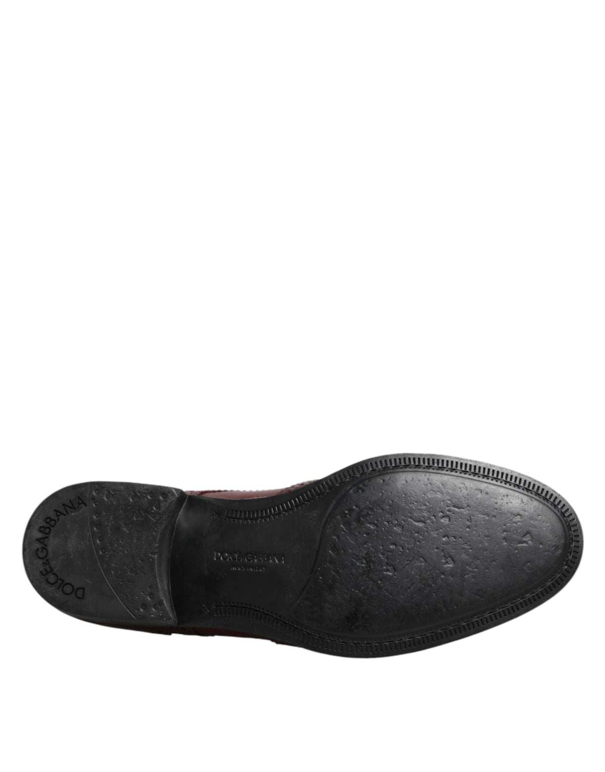 Dolce & Gabbana Men's Leather Derby Lace-Up Shoes - Brown