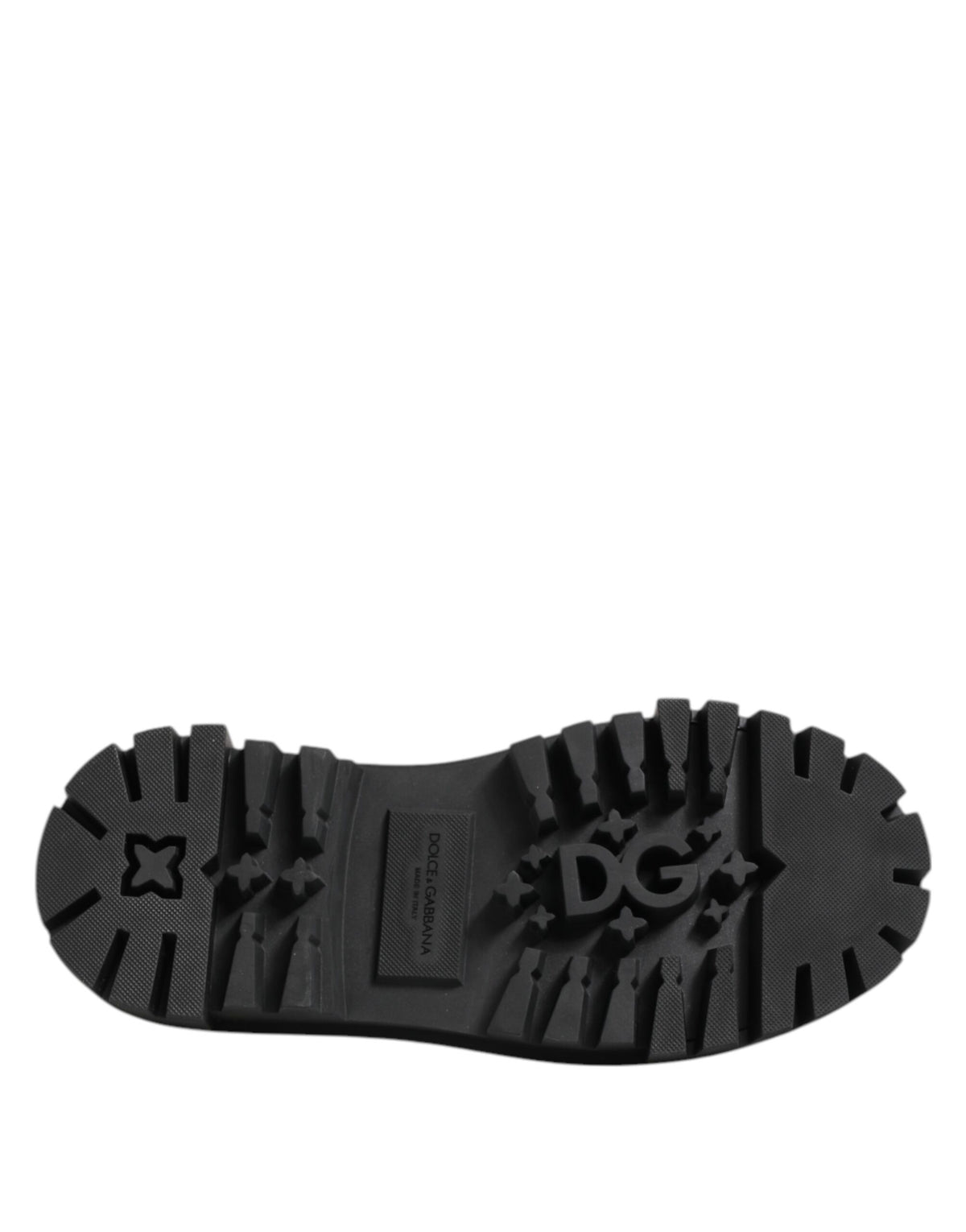 Dolce & Gabbana Men's Calf Leather & Patent Derby Lace-Up Shoes - Black