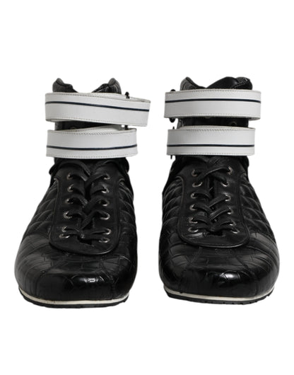 Dolce & Gabbana Men's Fashion Leather & Rubber Sneakers - Black