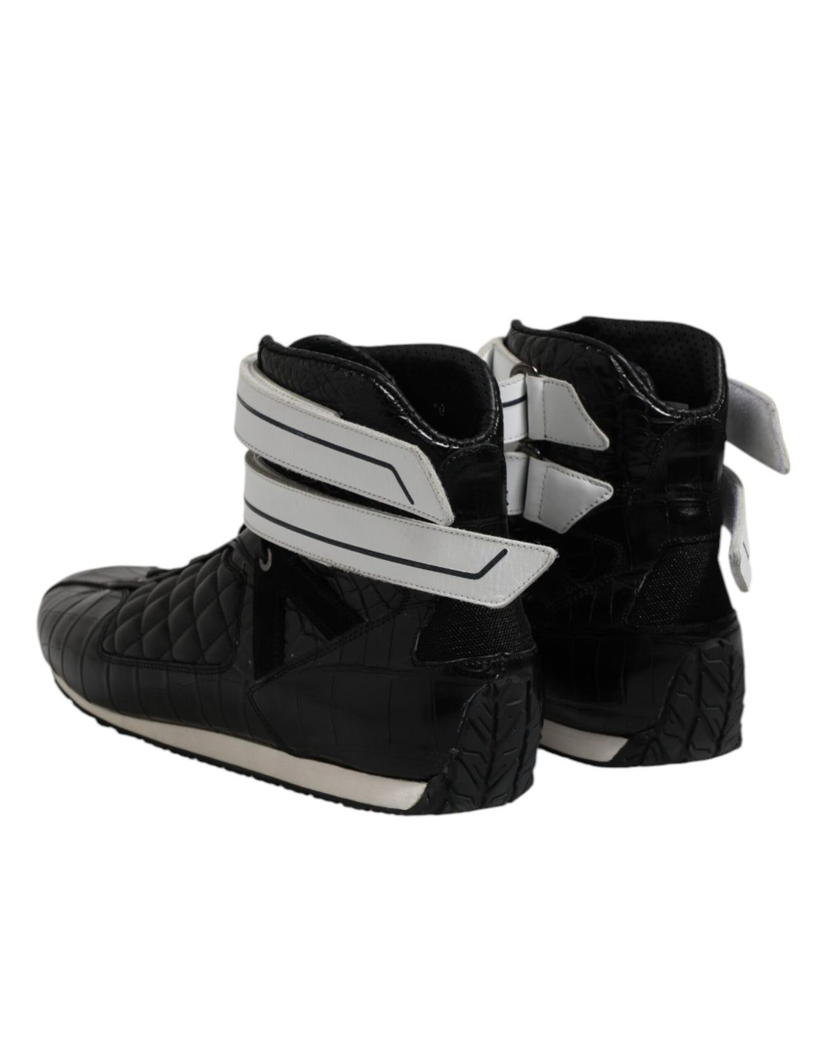 Dolce & Gabbana Men's Fashion Leather & Rubber Sneakers - Black