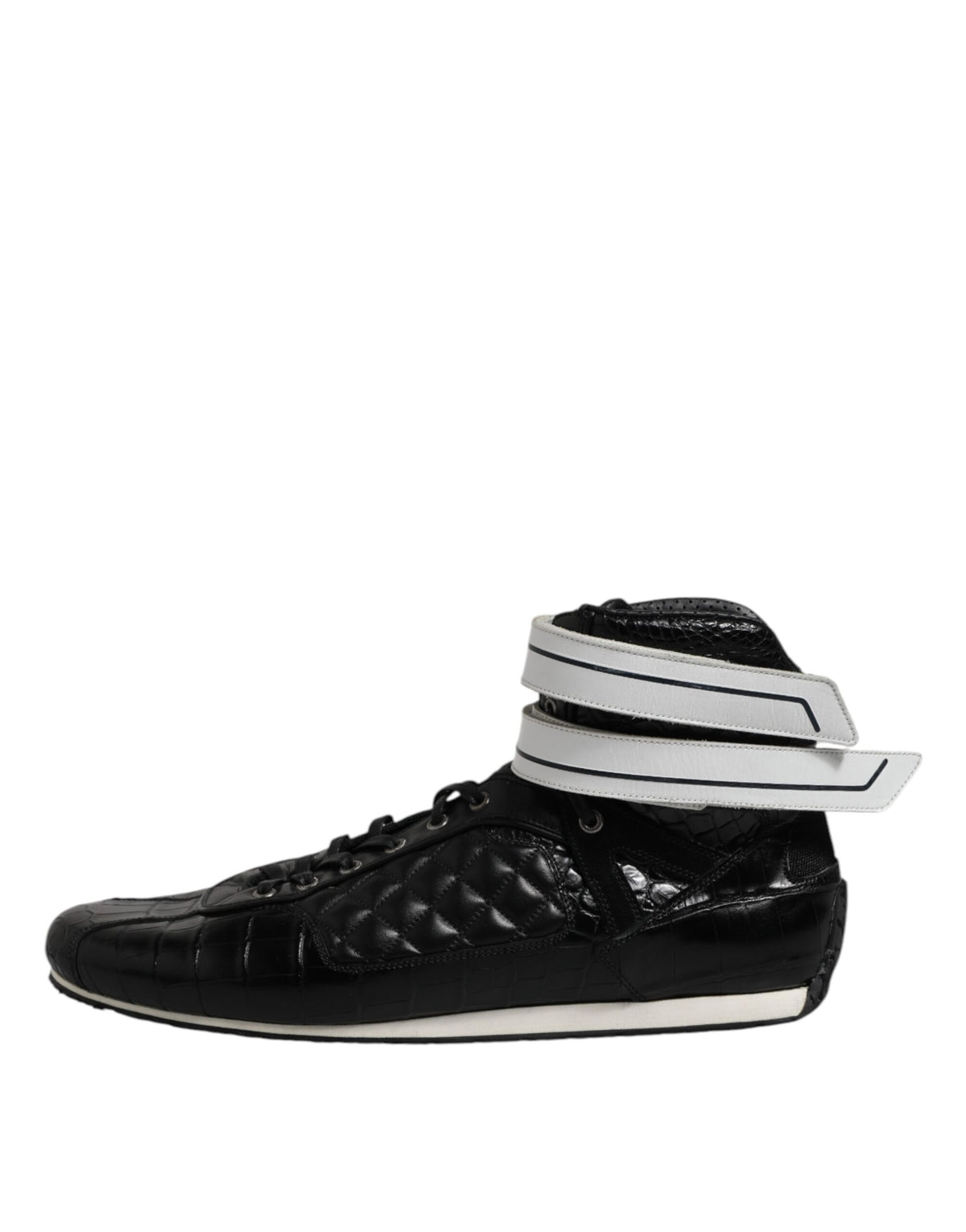 Dolce & Gabbana Men's Fashion Leather & Rubber Sneakers - Black