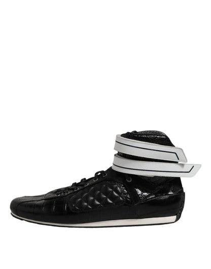 Dolce & Gabbana Men's Fashion Leather & Rubber Sneakers - Black