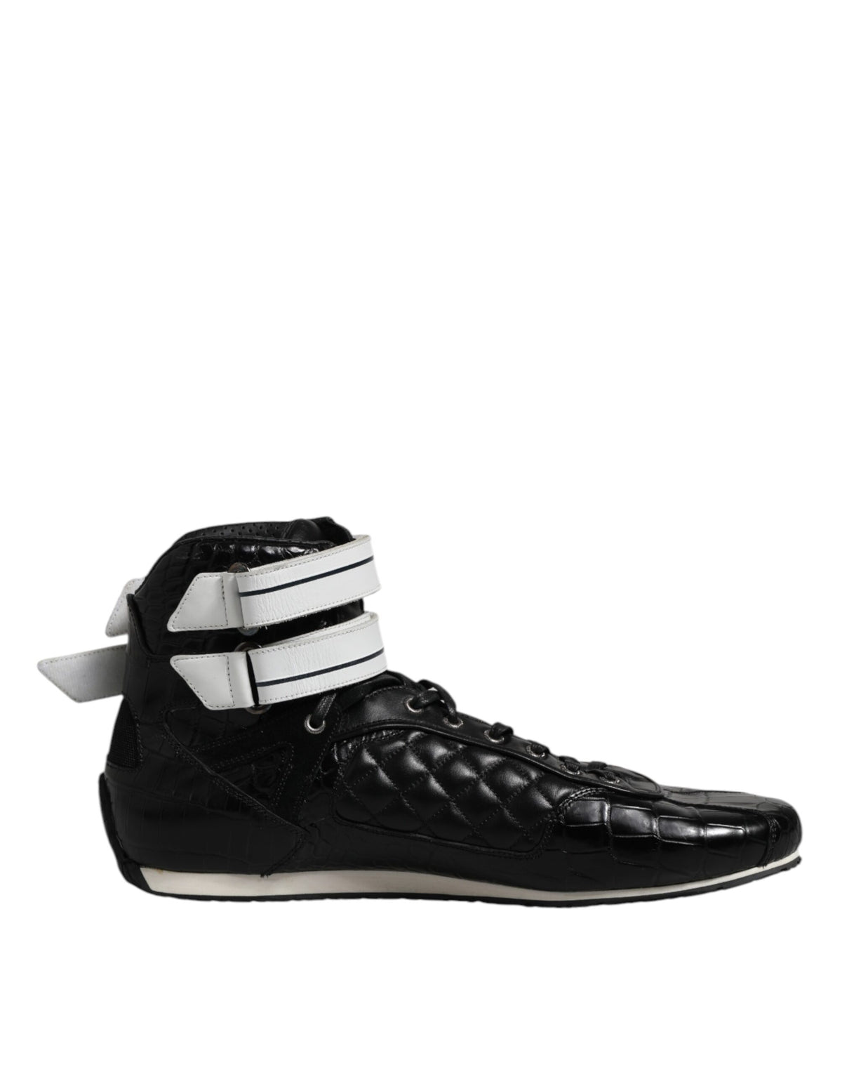 Dolce & Gabbana Men's Fashion Leather & Rubber Sneakers - Black