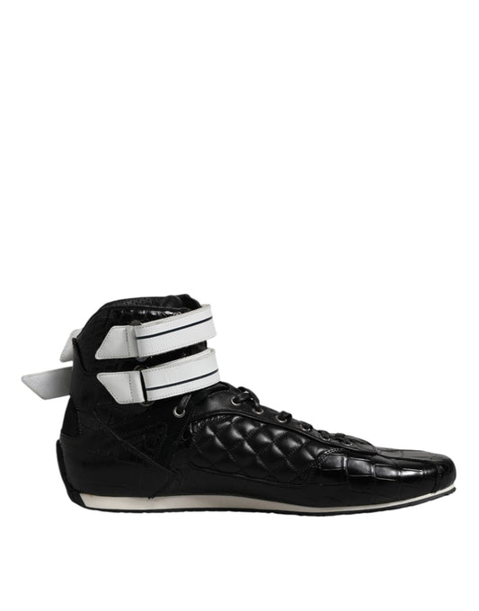 Dolce & Gabbana Men's Fashion Leather & Rubber Sneakers - Black