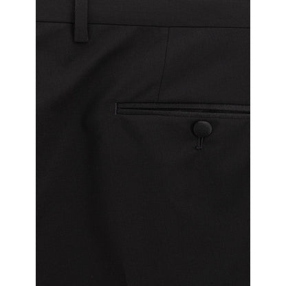 Dolce & Gabbana Black Wool Jeans & Pant