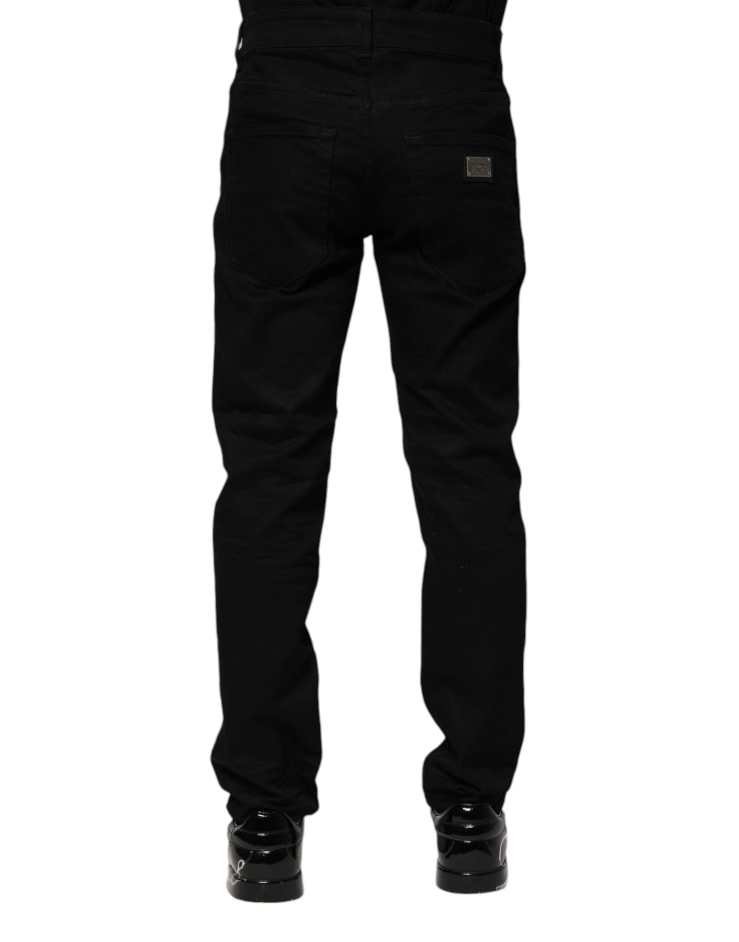 Dolce & Gabbana Black Cotton Skinny Denim Jeans